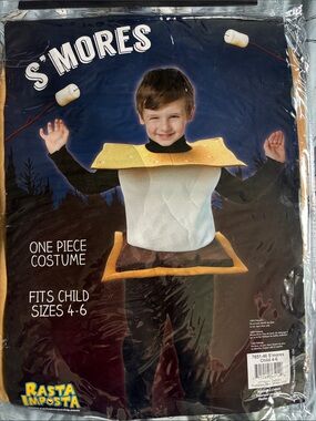 Rasta Imposta Kids S'mores Costume - Brown/White/Yellow - Sizes 4-6